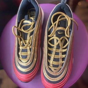 Nike Air Max 97 Black Red and Gold Sequin